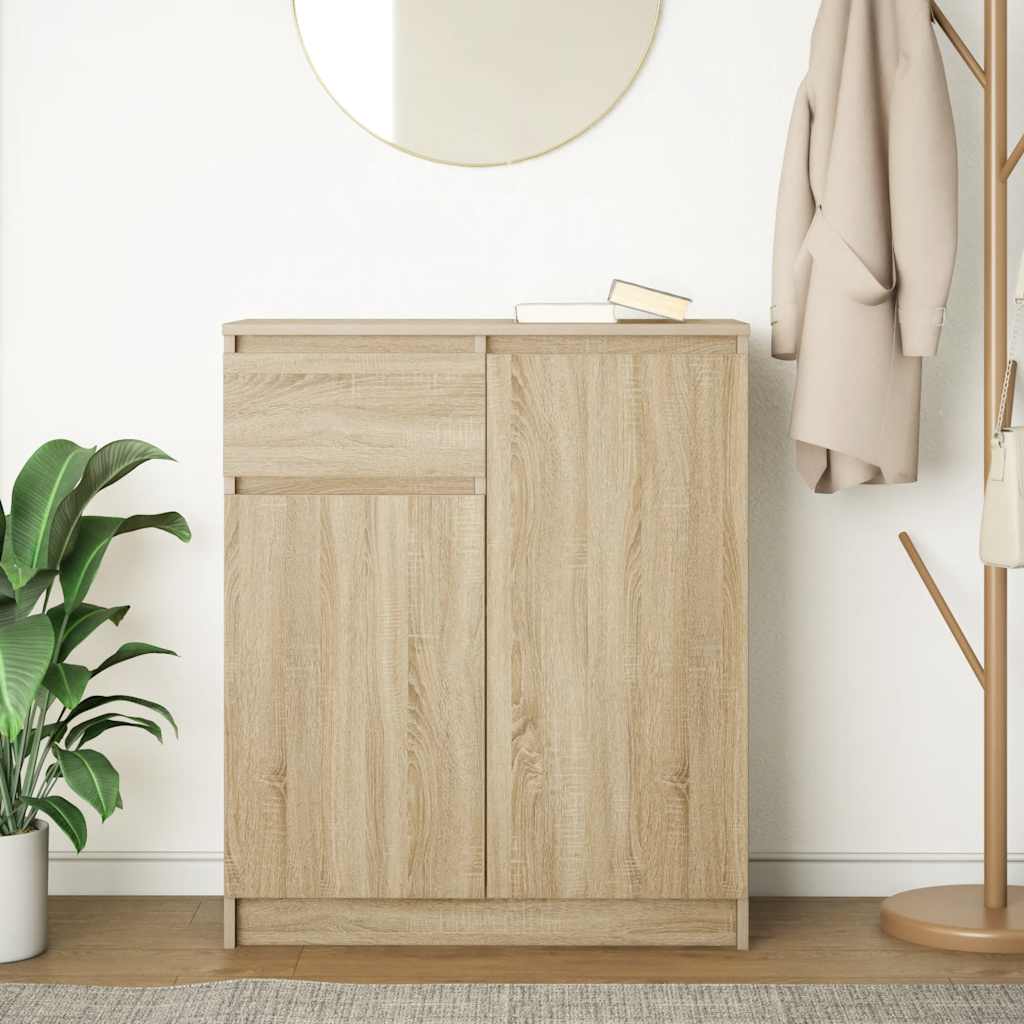 Komoda s ladicama hrasta sonome 71x35x84 cm konstruirano drvo