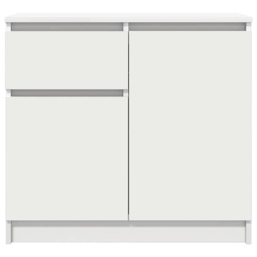 Komoda s ladicama bijela 71x35x84 cm konstruirano drvo