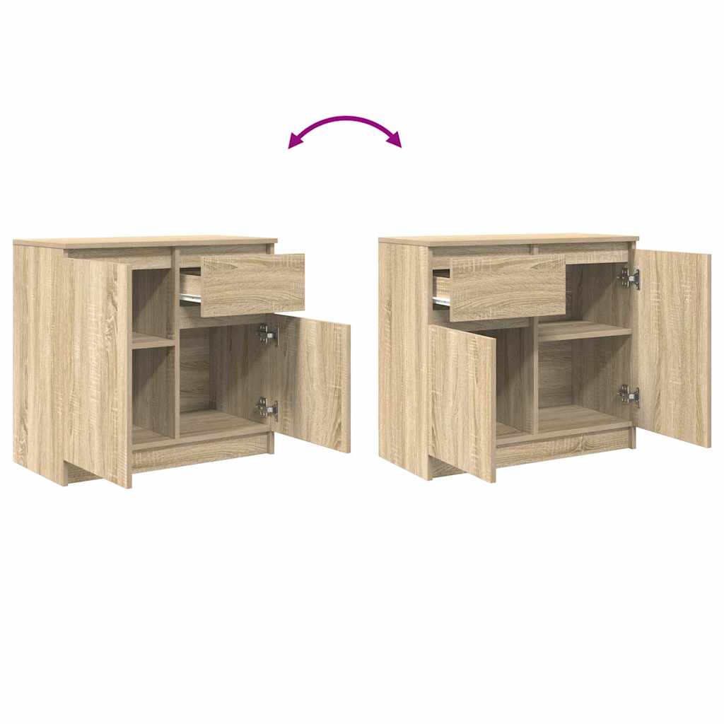 Komoda s ladicama hrasta sonome 71x35x65 cm konstruirano drvo