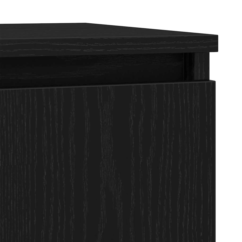 Komoda crni hrast 29,5x34x76 cm konstruirano drvo