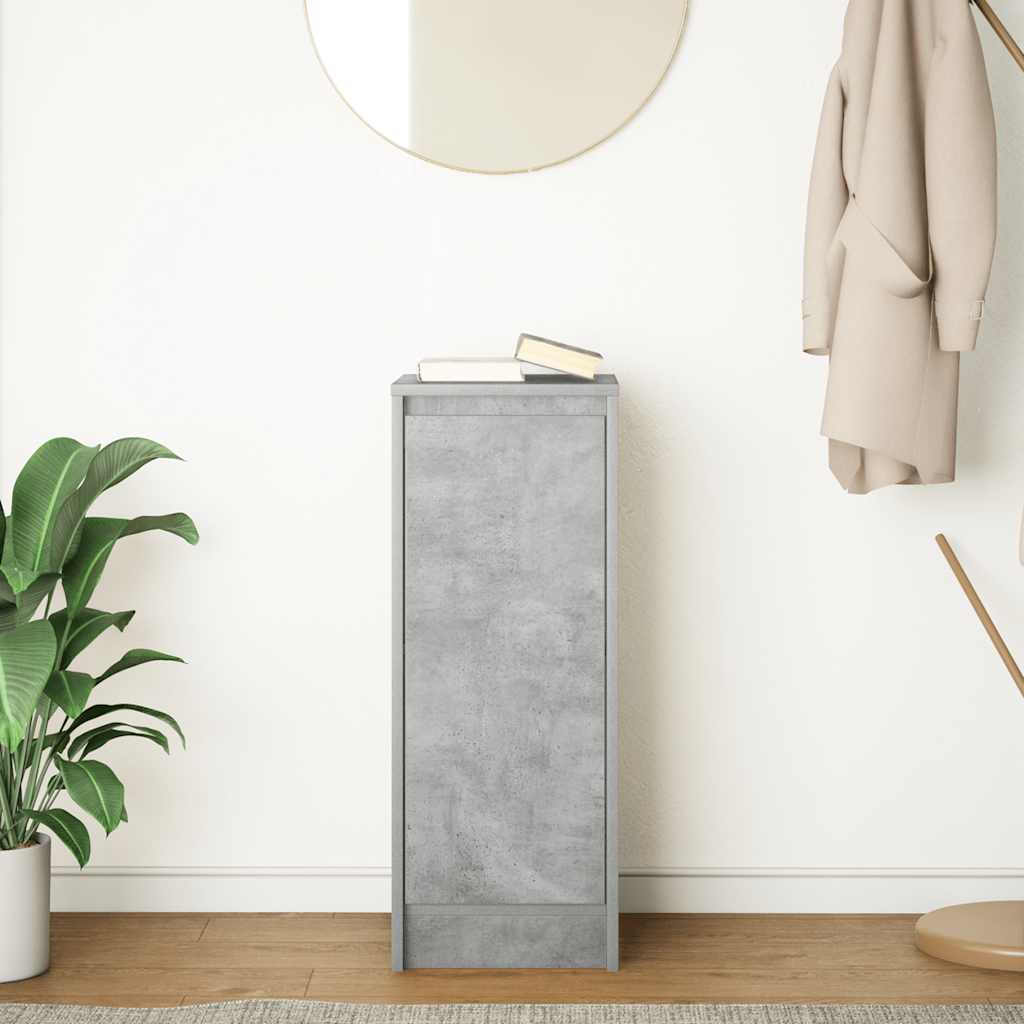 Komoda siva boja betona 29,5x34x76 cm od konstruiranog drva