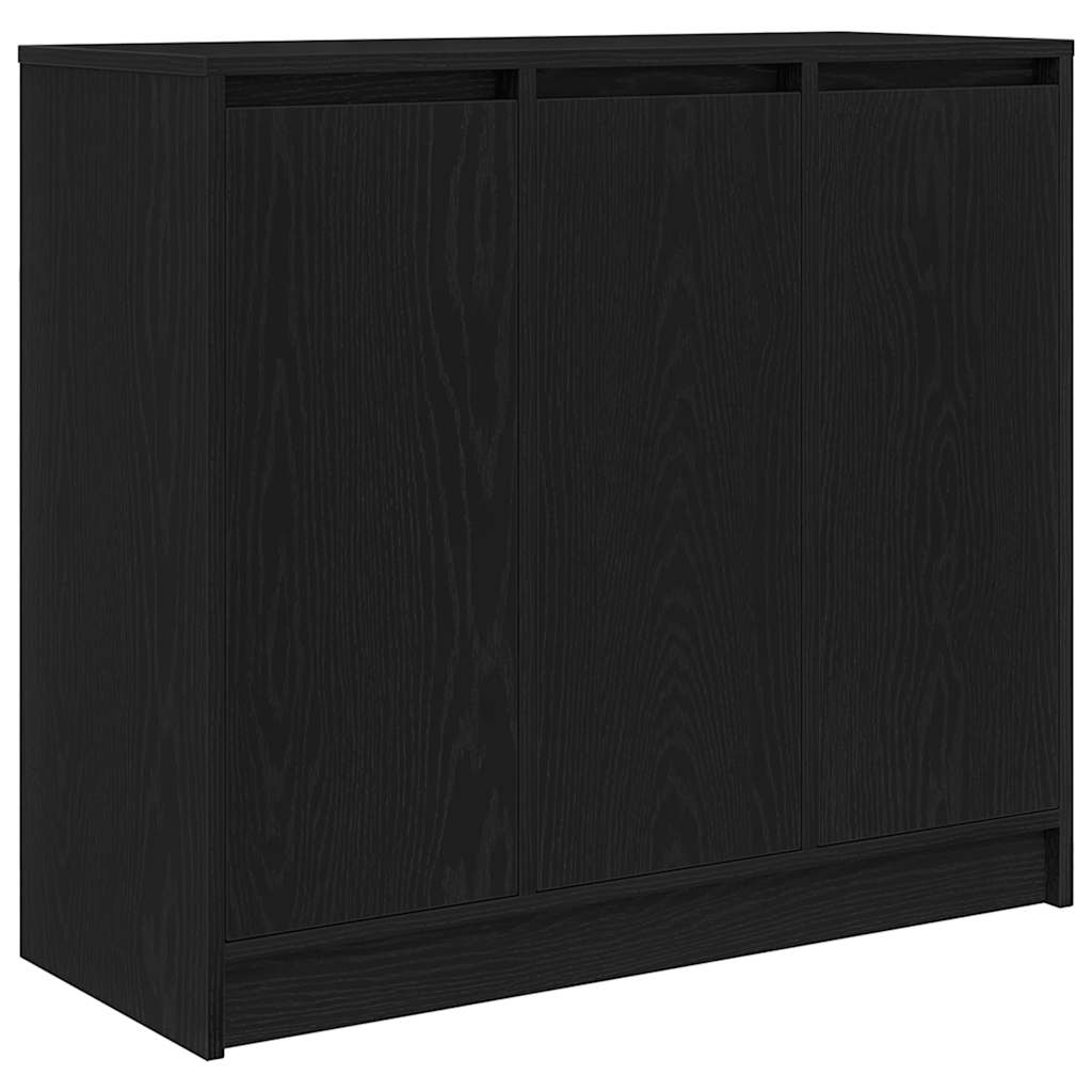 Komoda crni hrast 85x34x76 cm konstruirano drvo