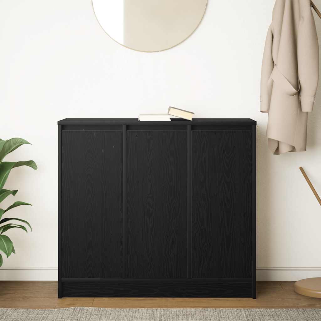 Komoda crni hrast 85x34x76 cm konstruirano drvo