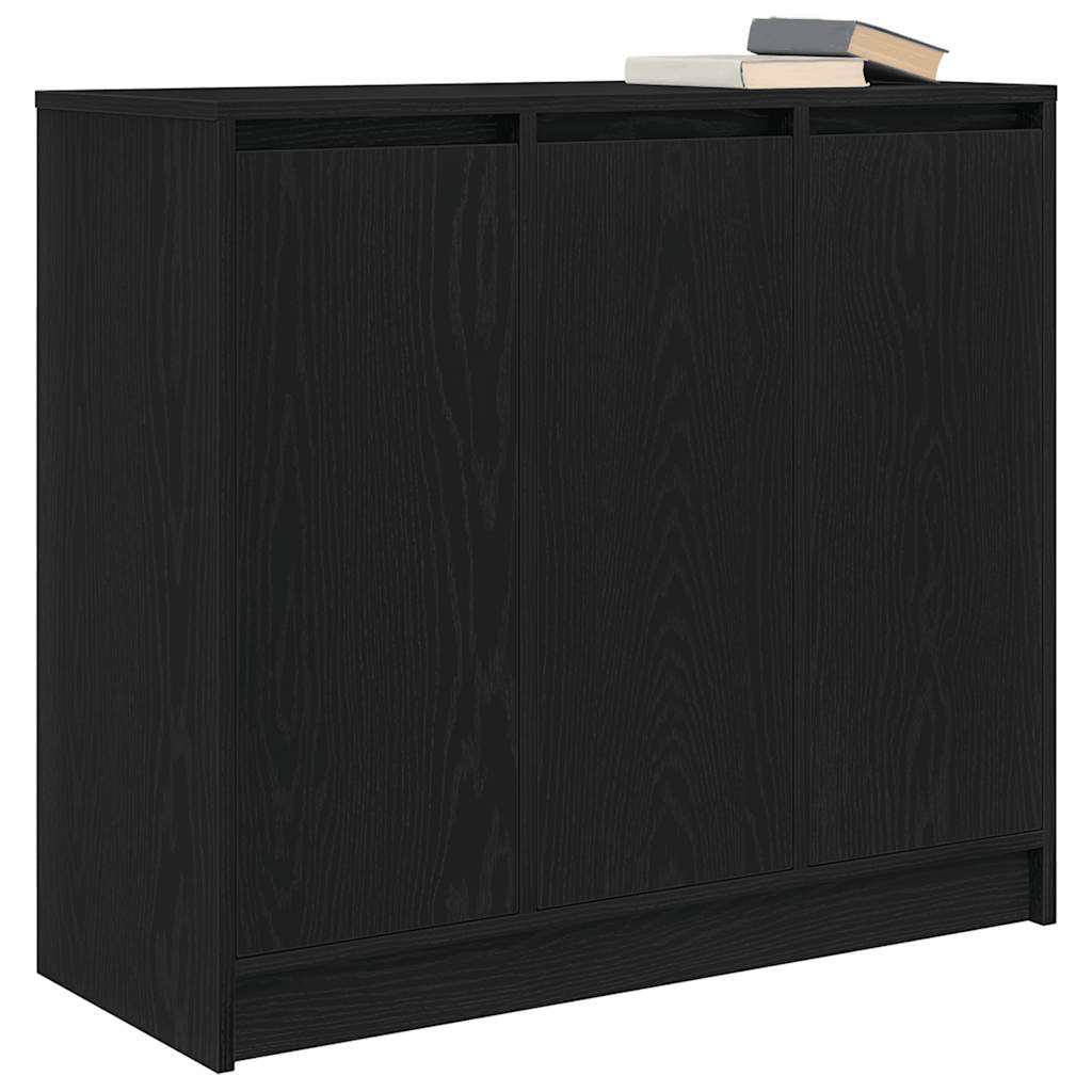 Komoda crni hrast 85x34x76 cm konstruirano drvo