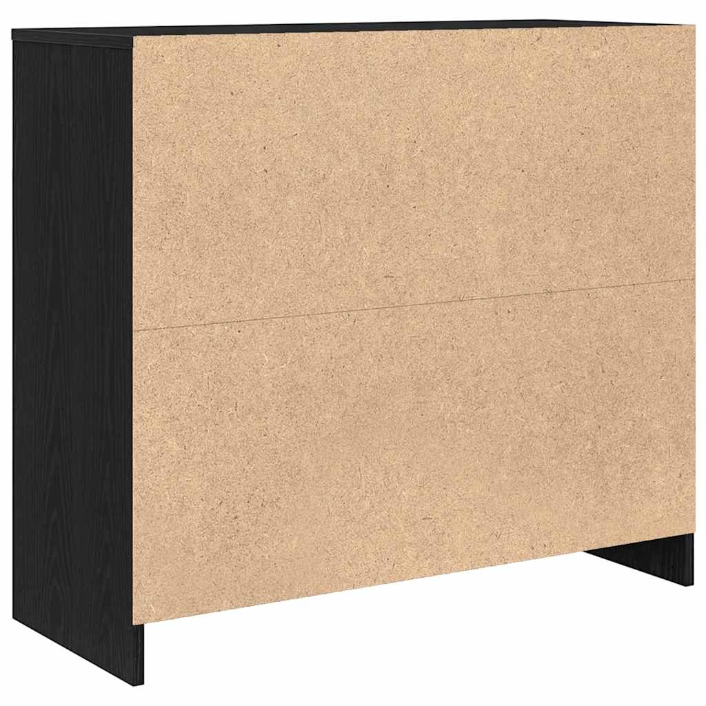 Komoda crni hrast 85x34x76 cm konstruirano drvo