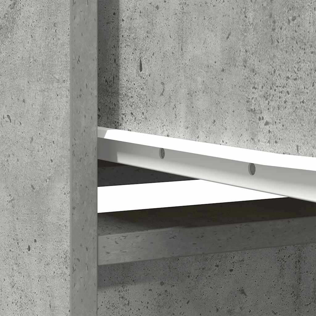Visoka ploča beton siva 29,5x34x119,5 cm izrađeno drvo