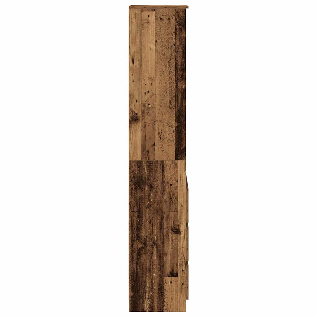 Visoka ploča staro drvo 37,5x35x180 cm konstruirano drvo