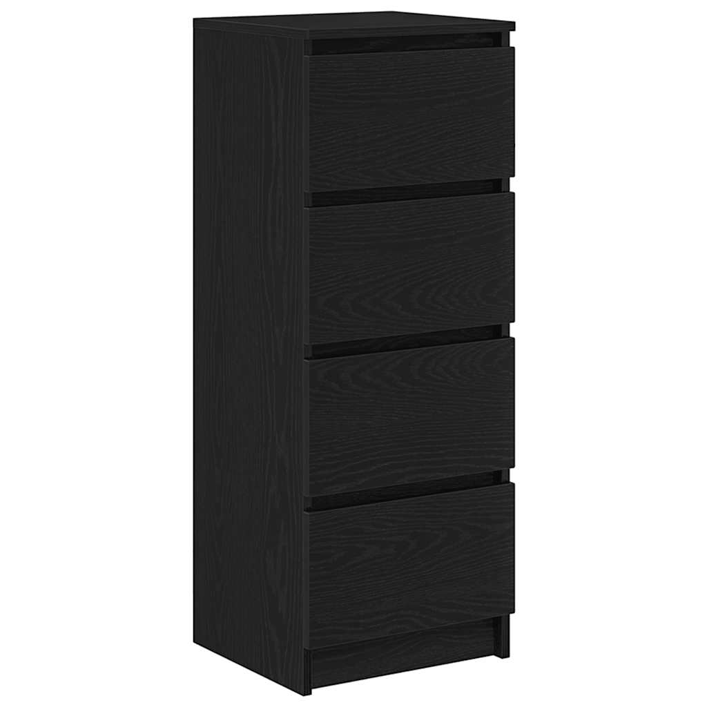 Komoda crni hrast 37,5x35x99 cm izrađeno drvo