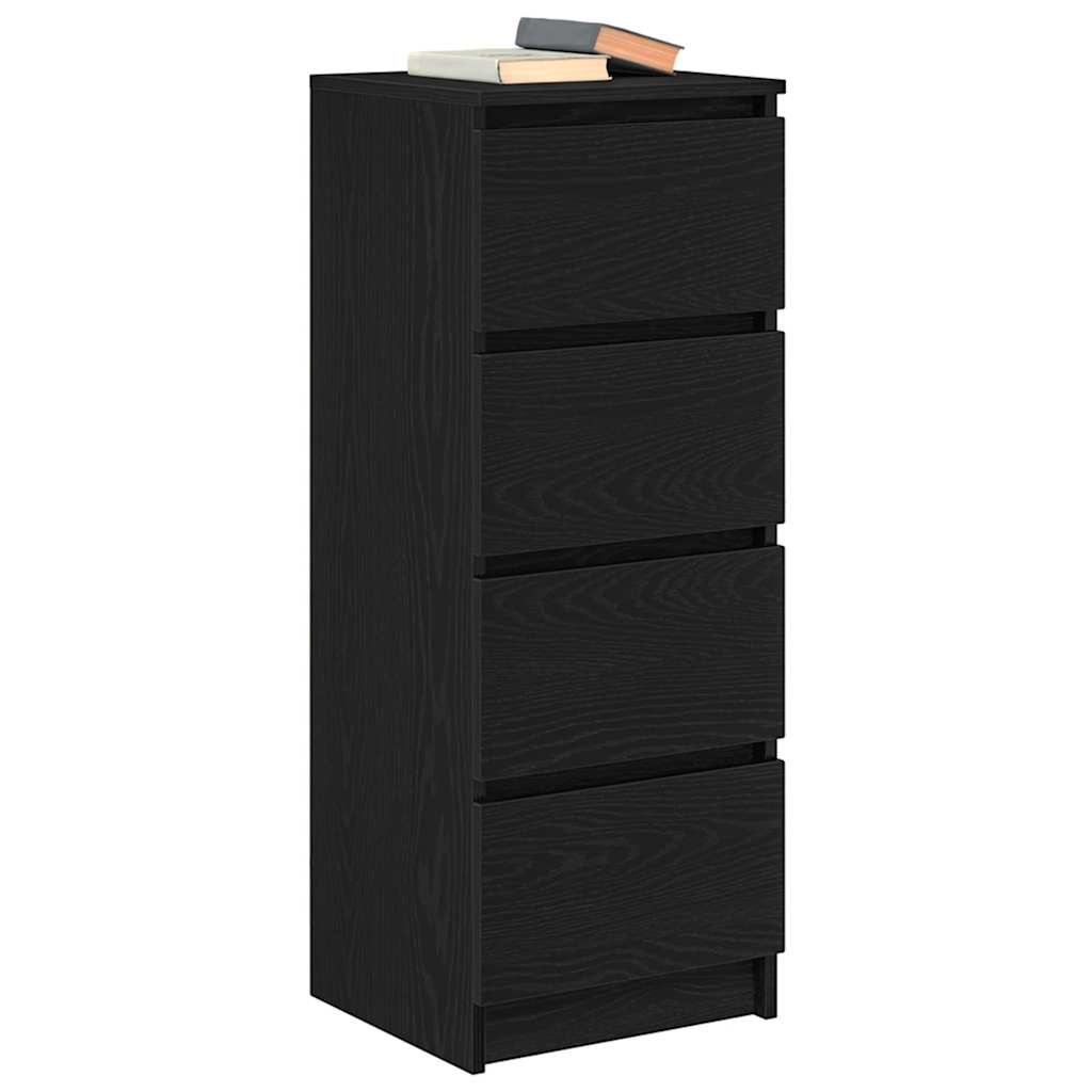 Komoda crni hrast 37,5x35x99 cm izrađeno drvo