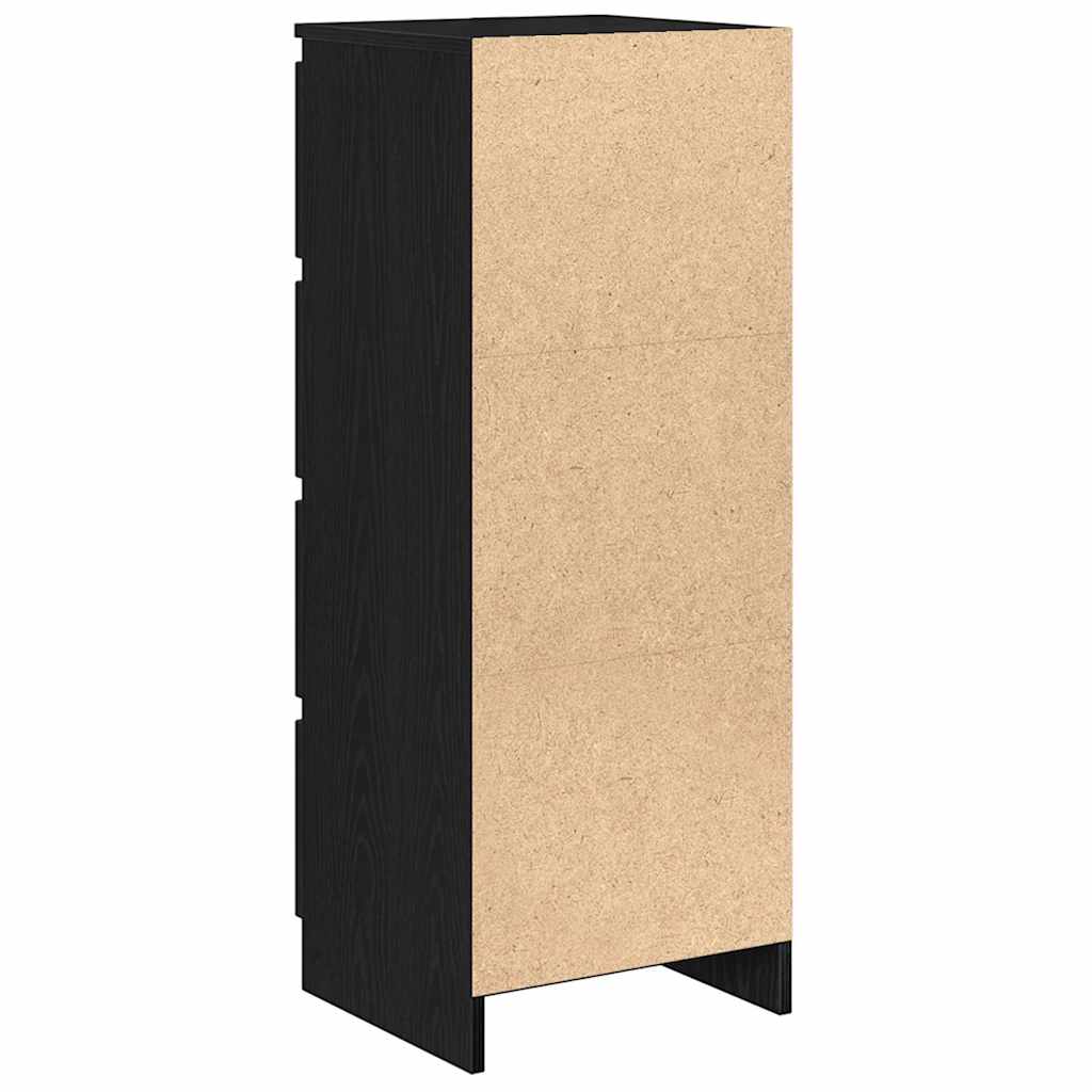 Komoda crni hrast 37,5x35x99 cm izrađeno drvo
