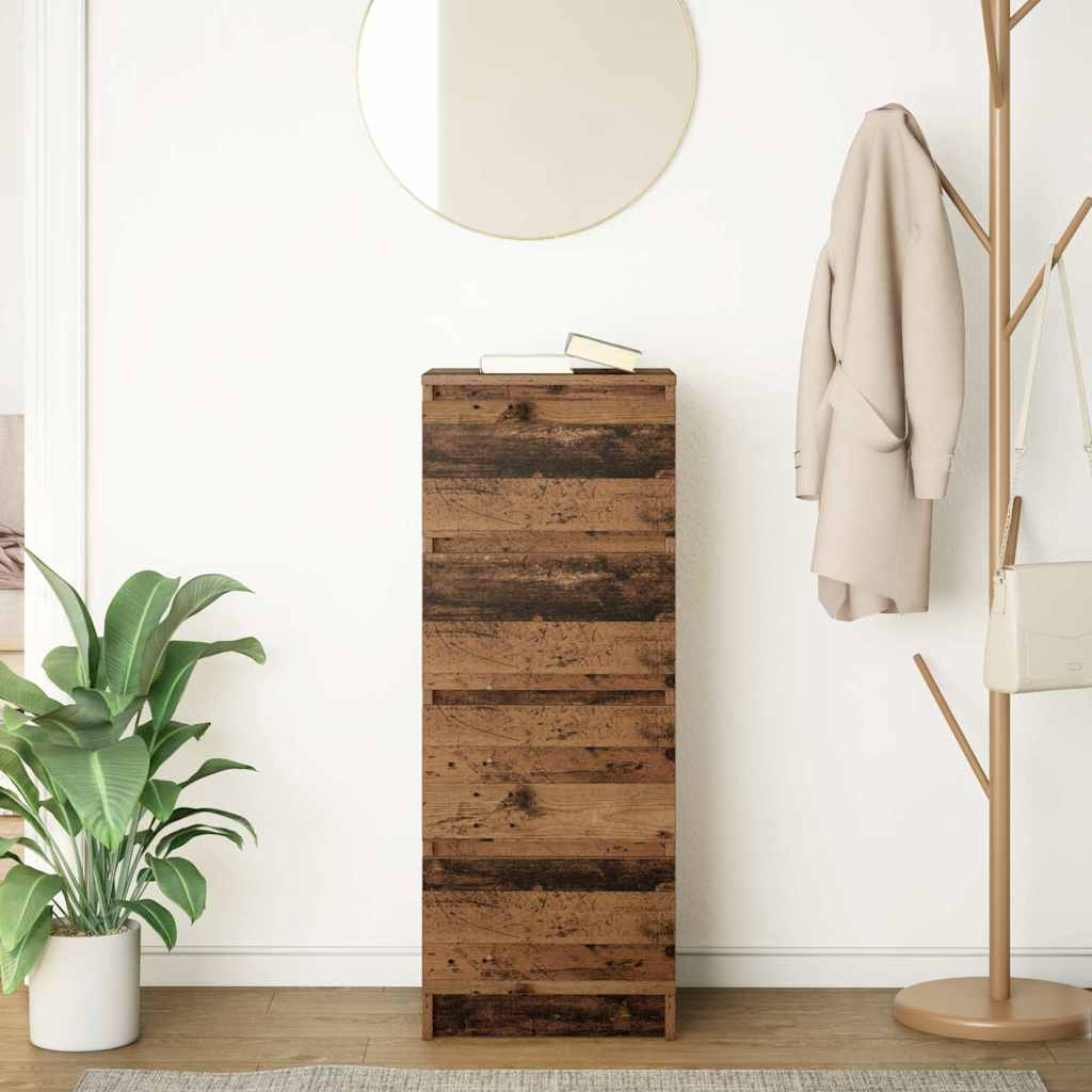 Komoda Staro drvo 37,5x35x99 cm Konstruirano drvo