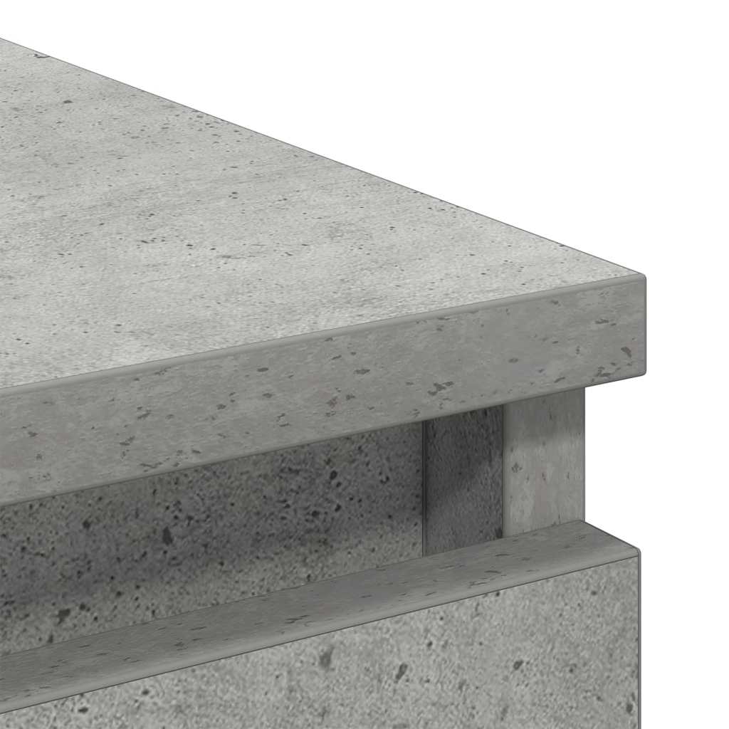 Komoda siva boja betona 80x35x76 cm od konstruiranog drva