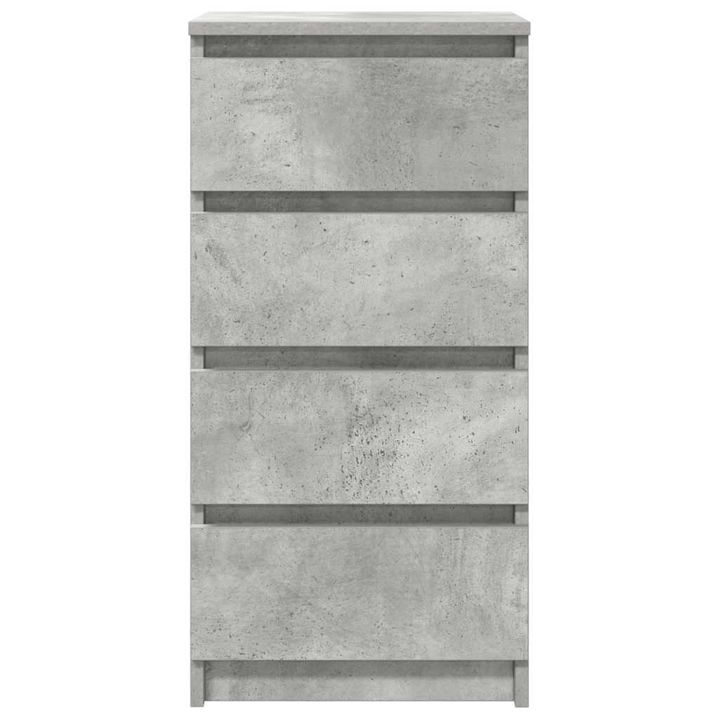 Komoda siva boja betona 37,5x35x76 cm od konstruiranog drva