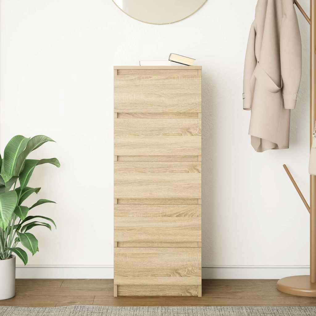 Komoda s ladicama sonoma hrast 37,5x35x99 cm izrađeno drvo