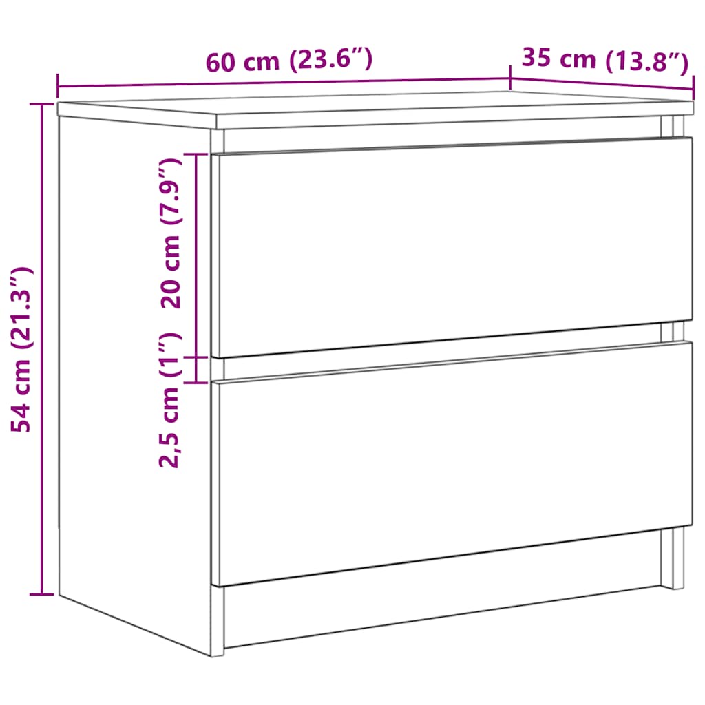 TV ormarić staro drvo 60x35x54 cm konstruiranog drva