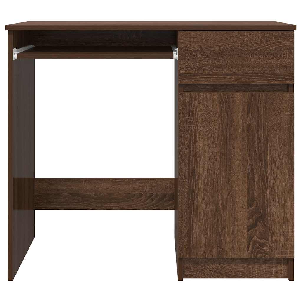 Radni stol smeđi hrast 86x49x76 cm konstruirano drvo