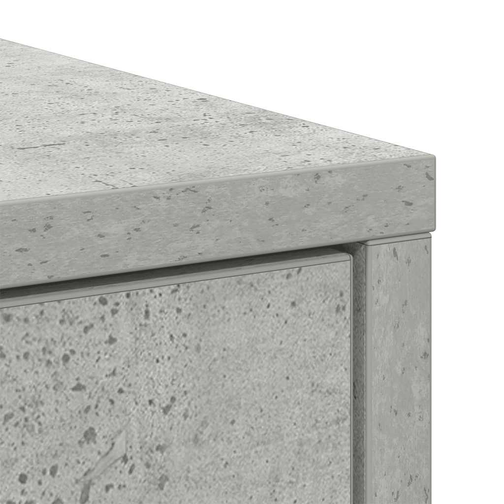 Komoda s ladicama i vratima beton siva 70,5x34x74,5 cm