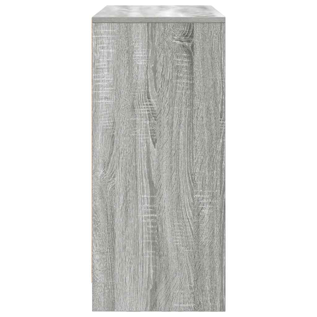 Komoda s ladicama i vratima siva sonoma 70,5x34x74,5 cm