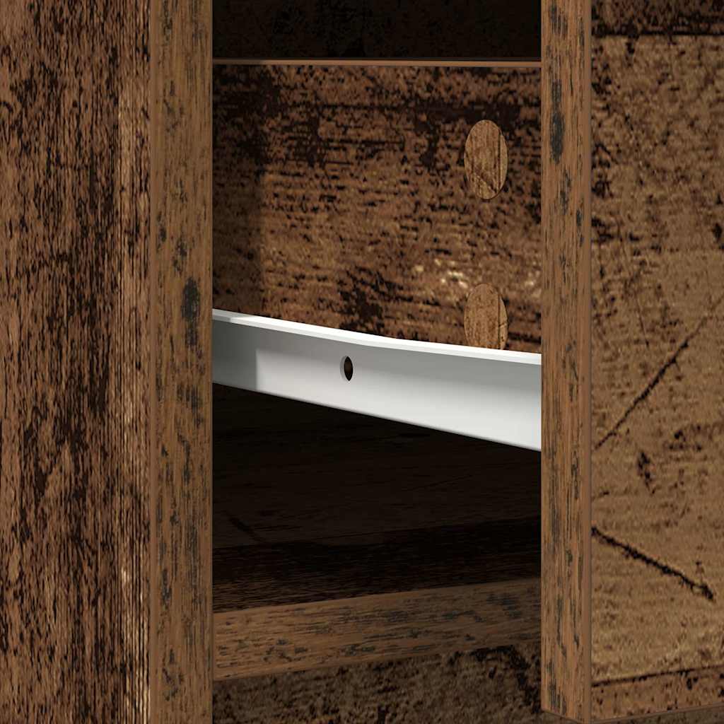 Komoda s ladicama i vratima staro drvo 70,5x34x74,5 cm