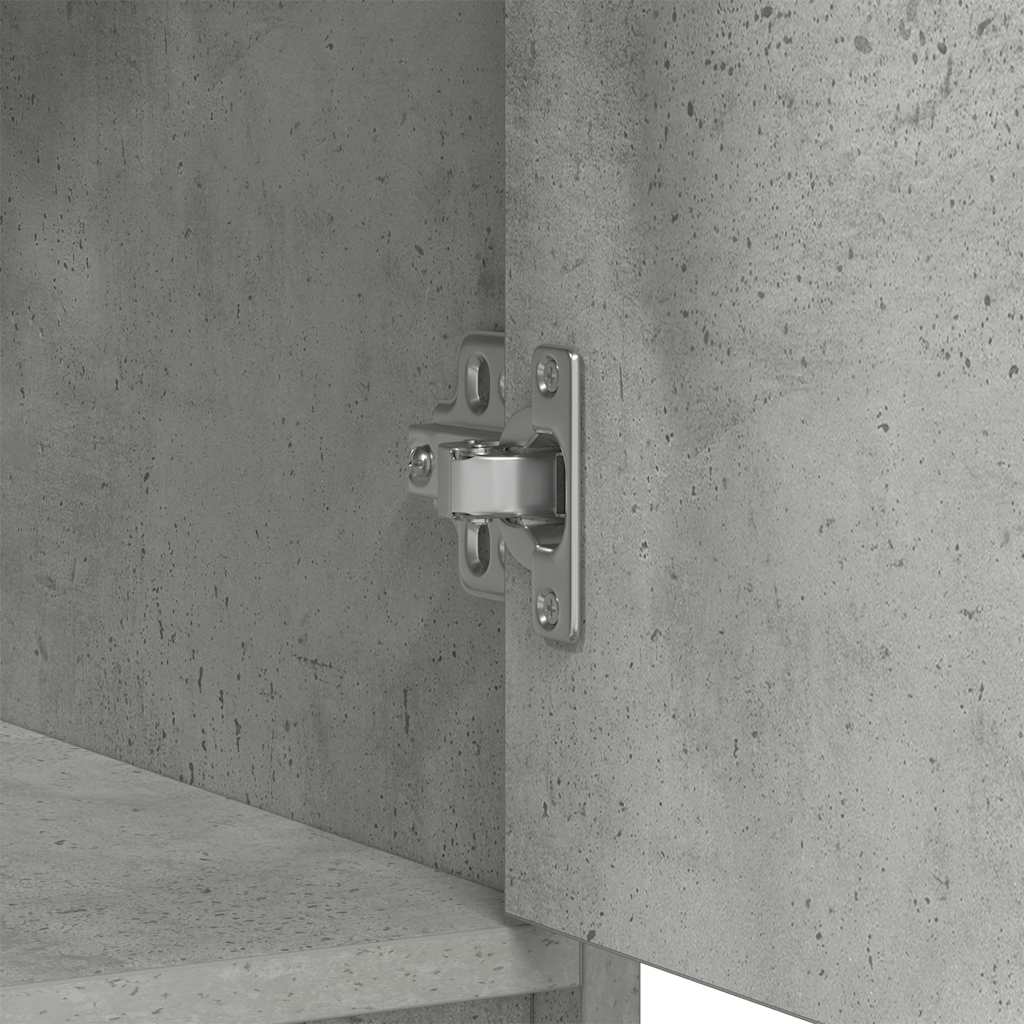 Komoda s ladicama i vratima beton siva 73x31x90 cm