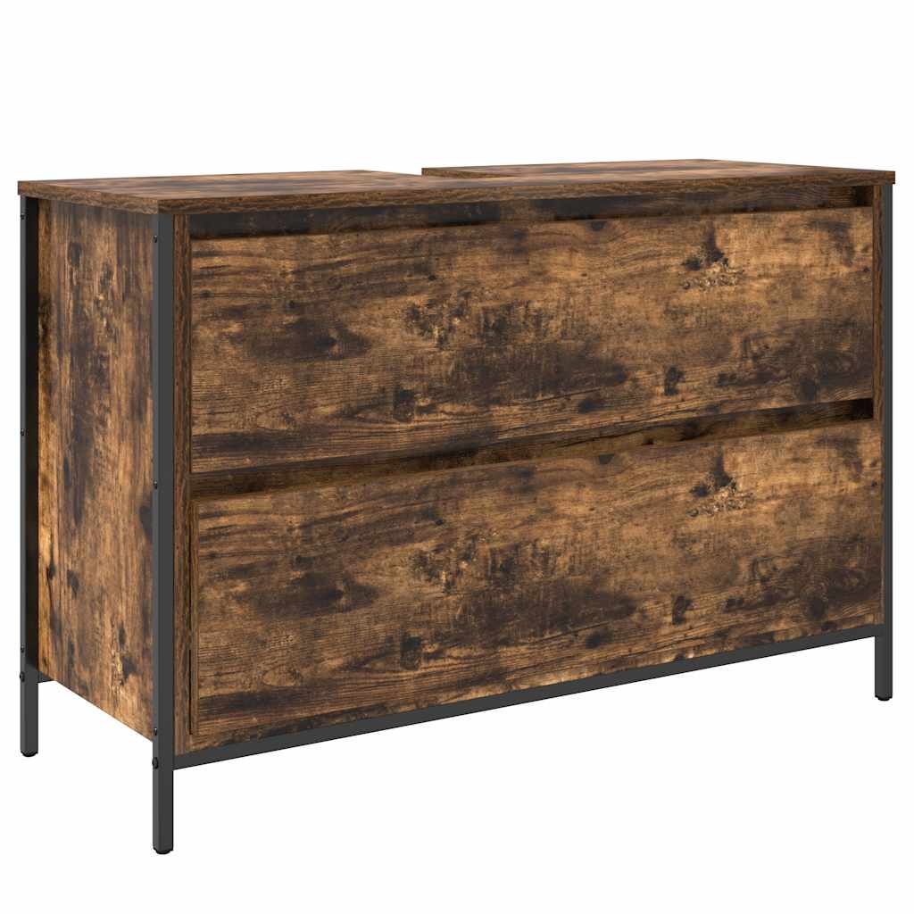 Kupaonski ormarić za umivaonik s ladicama 90x34,5x60 cm