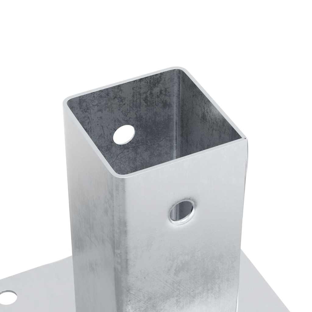 Postolja za stupove kvadratna 4 kom 61x61 mm pocinčani čelik