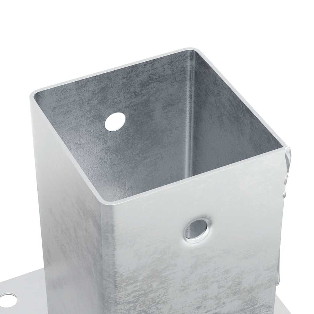 Postolja za stupove kvadratna 12 kom 81x81 mm pocinčani čelik