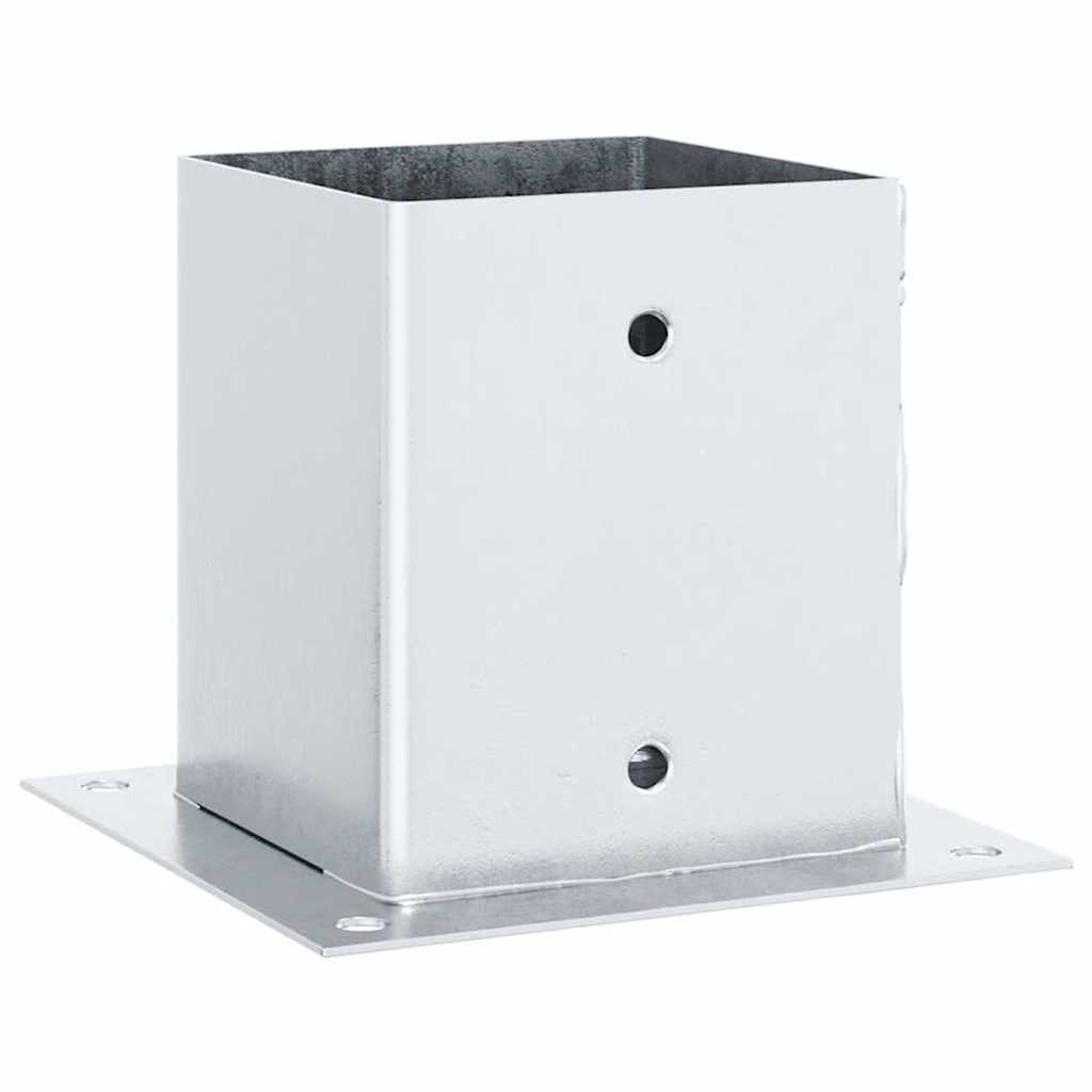 Postolja za stupove kvadratna 4 kom 121x121 mm pocinčani čelik
