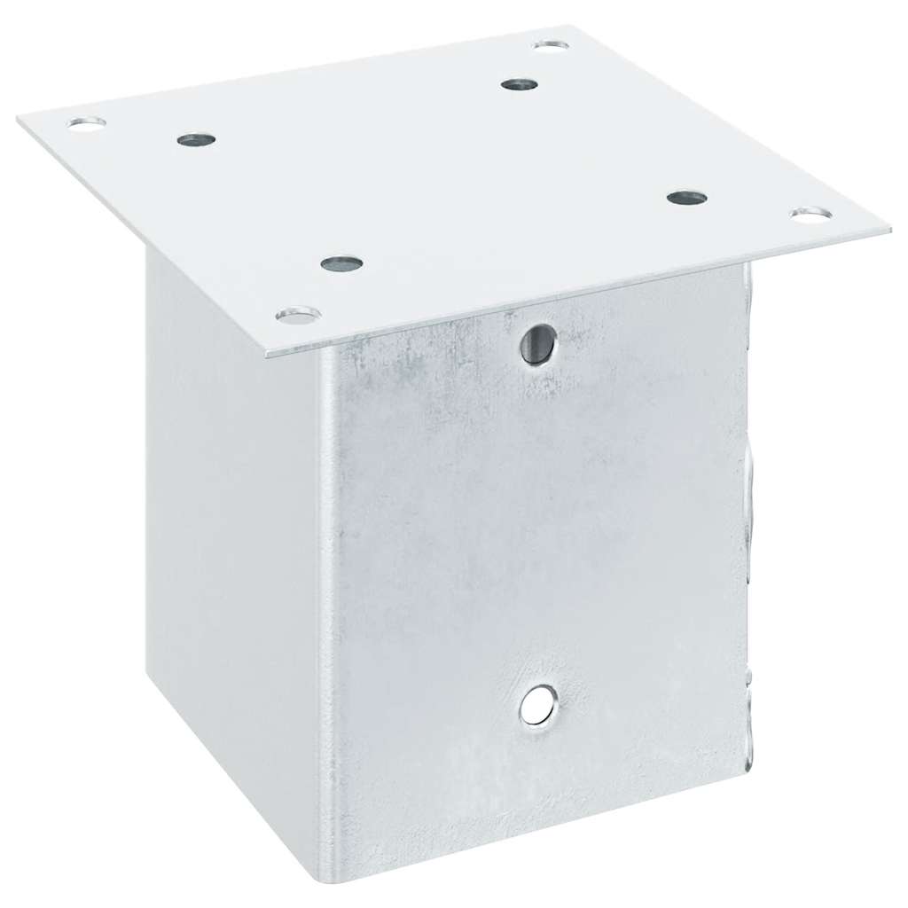 Postolja za stupove kvadratna 12 kom 121x121 mm pocinčani čelik