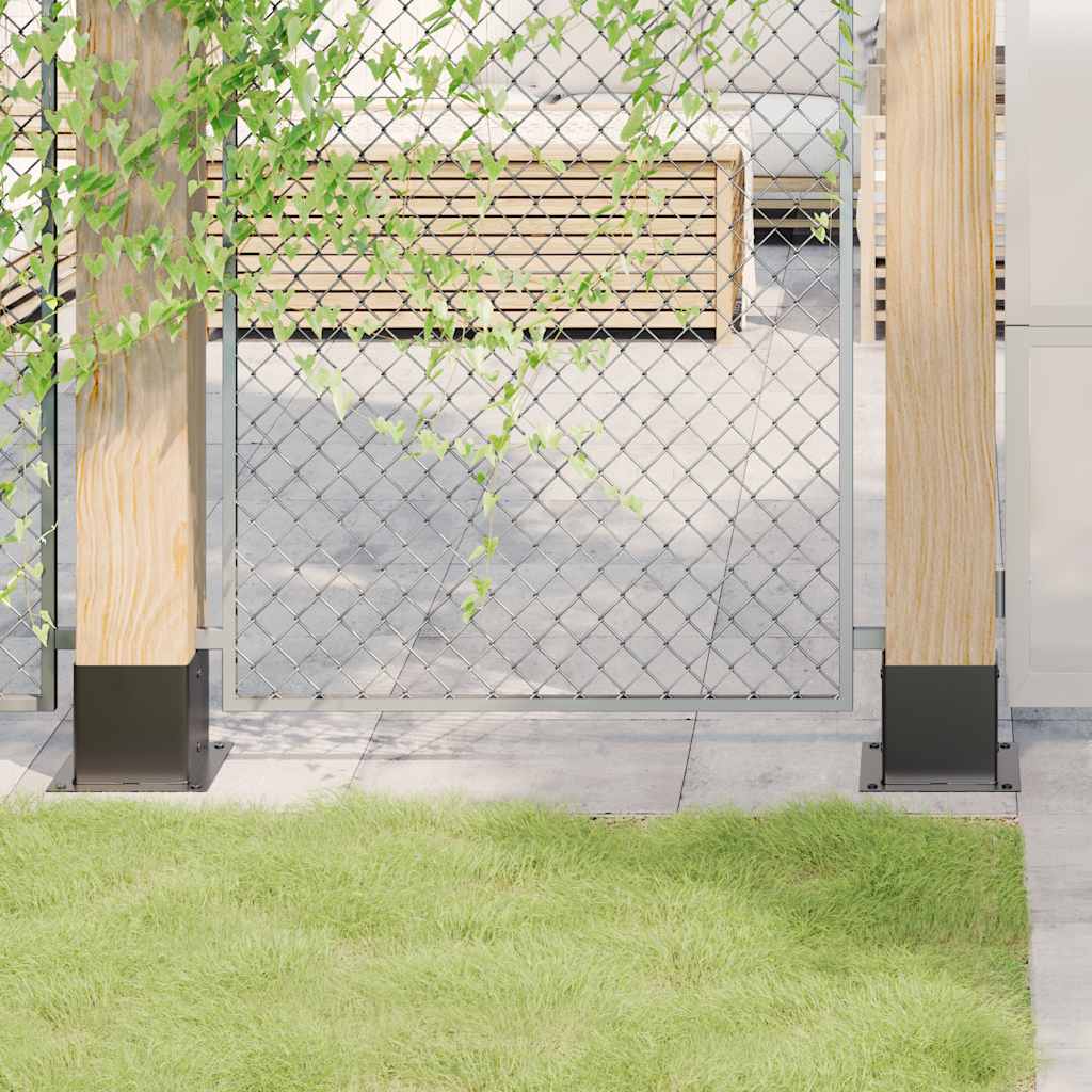 Postolja za stupove kvadratna 4 kom čelik presvučen prahom