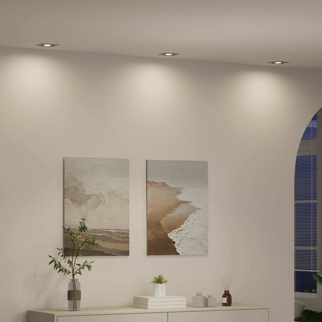Reflektor 12 pcs Srebrno 9 x 9 x 2 cm Aluminij