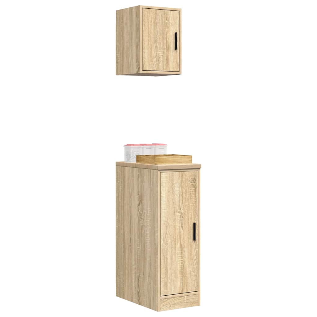 Garažni ormarići 2 kom boja hrasta sonome od konstruiranog drva