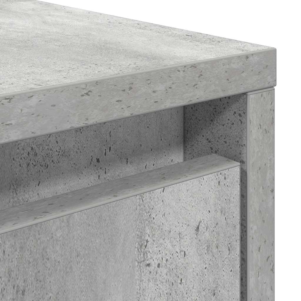 stol za kavu s ladicama beton sivi 70,5x70x40 cm
