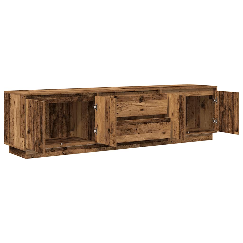 TV ormarići s LED svjetlima 2 kom boja drva 193,5x41x50 cm