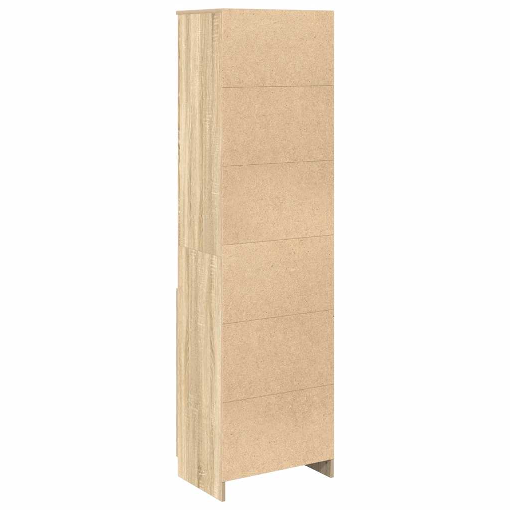 Visoka komoda hrasta sonome 50x35x180 cm od konstruiranog drva