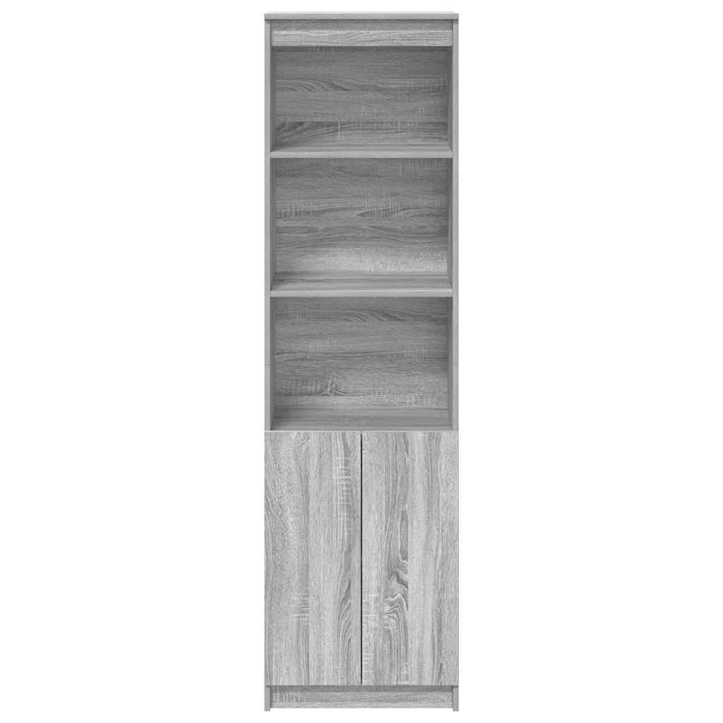 Visoka komoda siva sonome 50x35x180 cm od konstruiranog drva