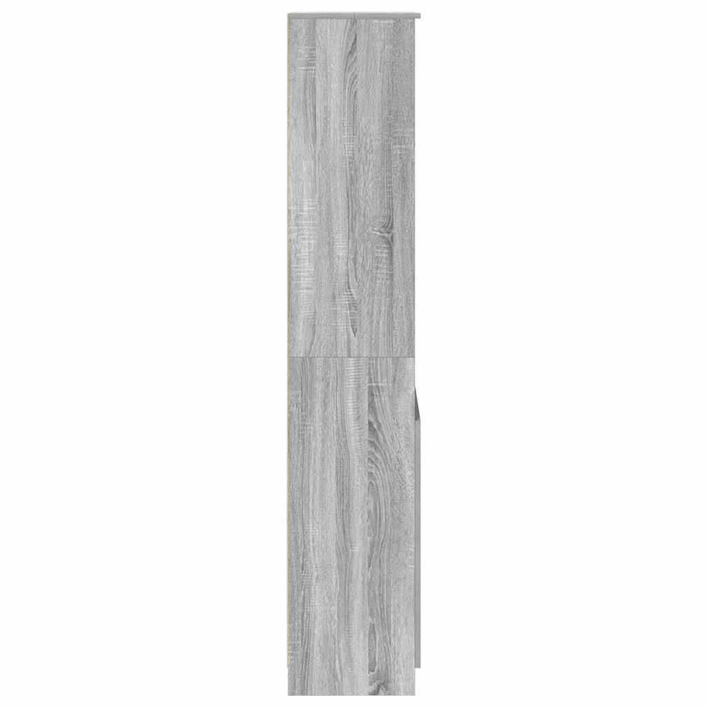 Visoka komoda siva sonome 50x35x180 cm od konstruiranog drva