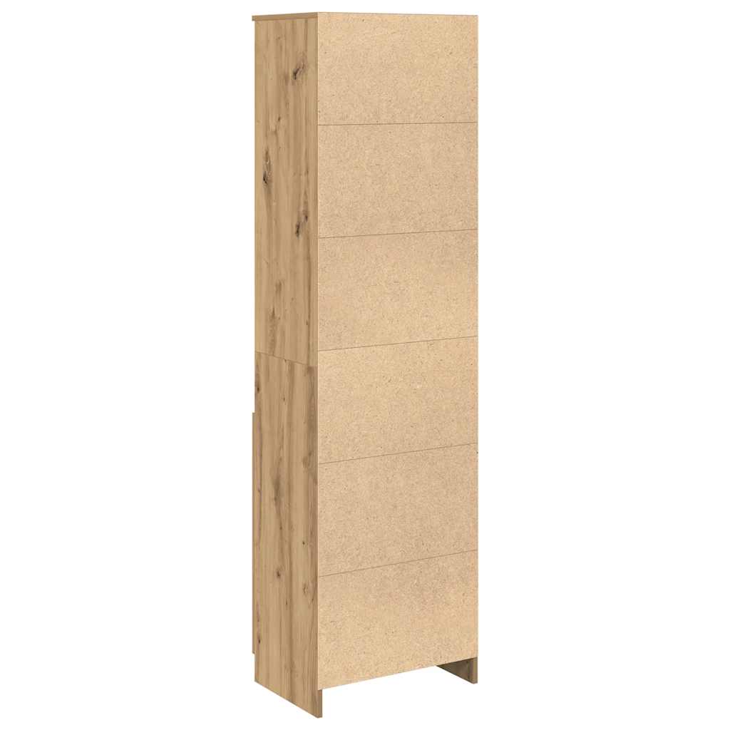 Visoka komoda hrasta artisana 50x35x180 cm konstruirano drvo