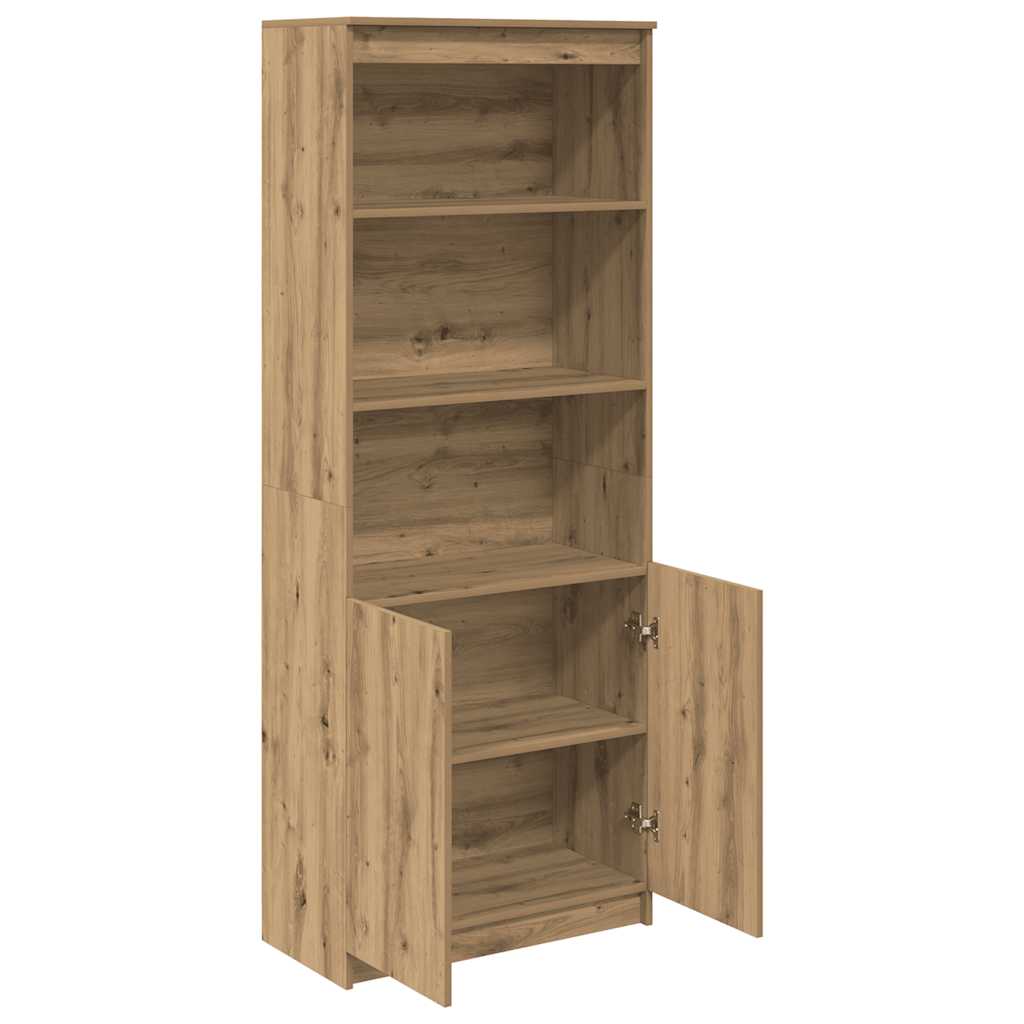 Visoka komoda artisan hrast 70x35x180 cm od konstruiranog drva
