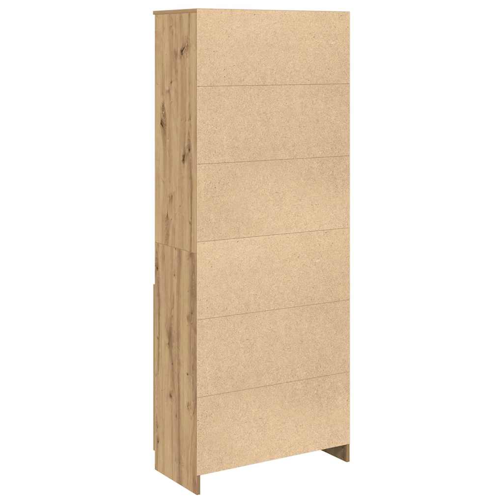 Visoka komoda artisan hrast 70x35x180 cm od konstruiranog drva