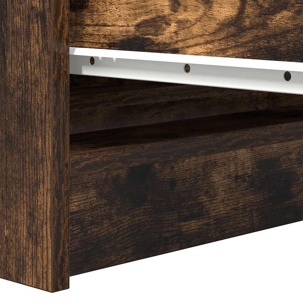 Komoda dimljeni hrast 100x35x99 cm od konstruiranog drva