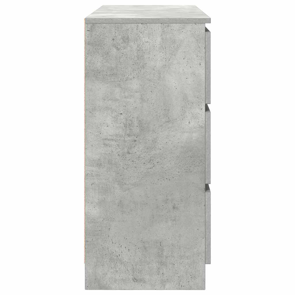 Komoda beton siva 100x35x76 cm konstruirano drvo