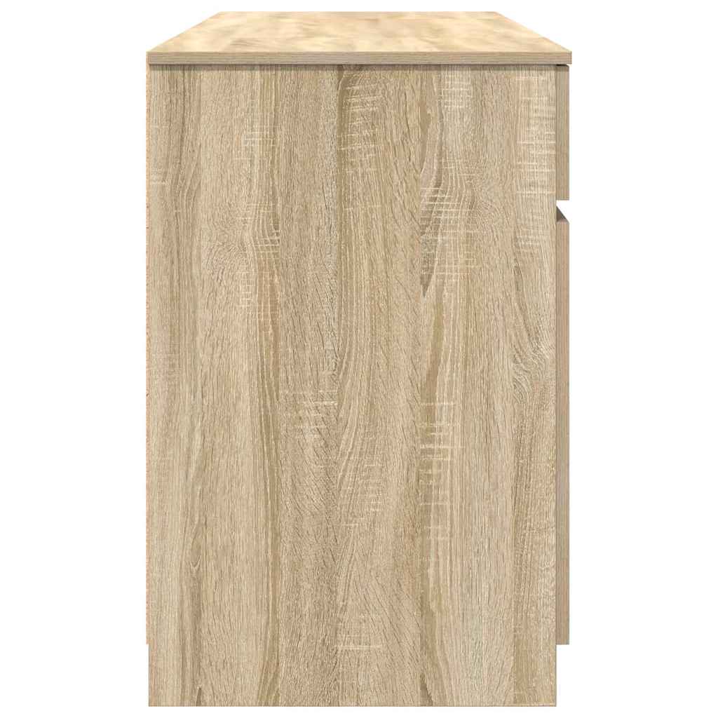 Stol s ladicama sonoma hrast 140 x 49 x 76 cm Konstruirano drvo