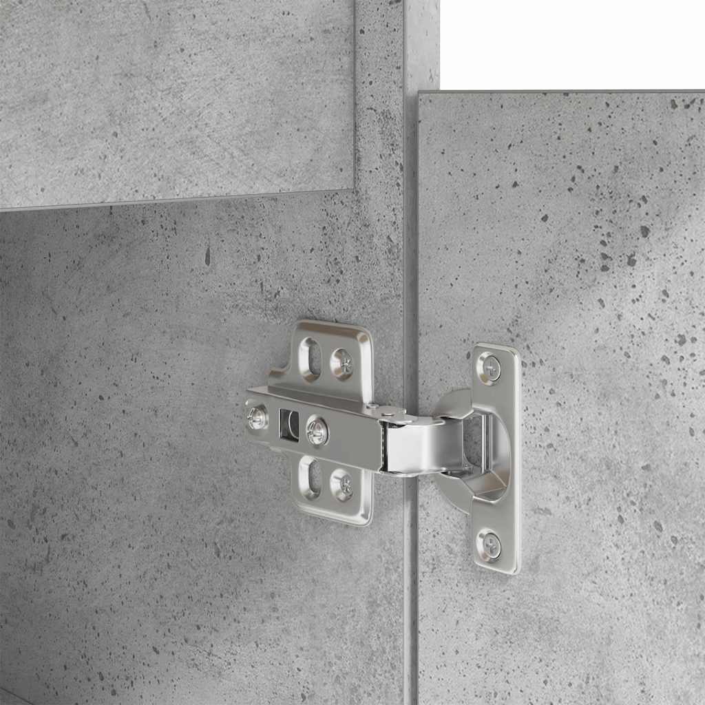 Stol s ladicama Beton siva 140 x 49 x 76 cm Konstruirano drvo