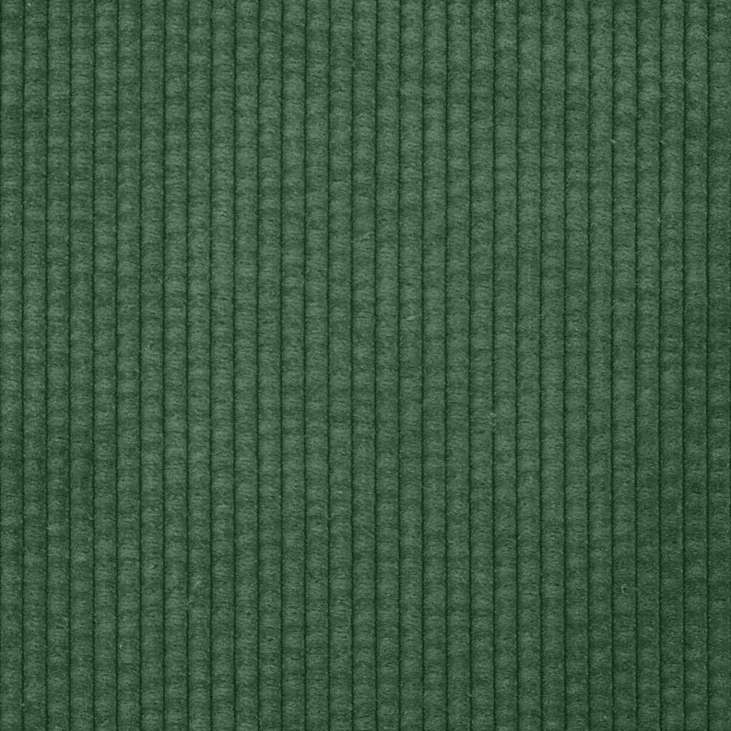 Sofa 2-sjed s ležaljkom u obliku slova L tamno zelena 125 cm