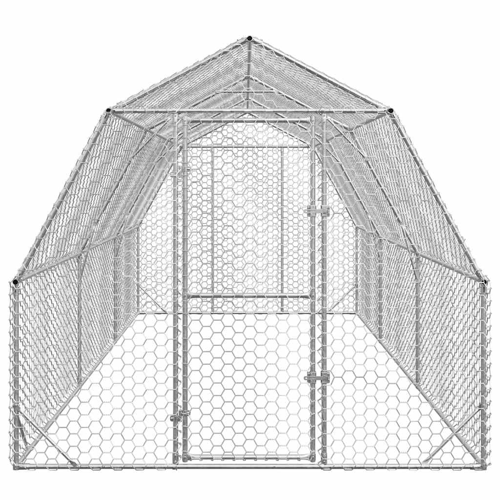 Kavez za kokoši 2,5x6x2,25 m pocinčani čelik