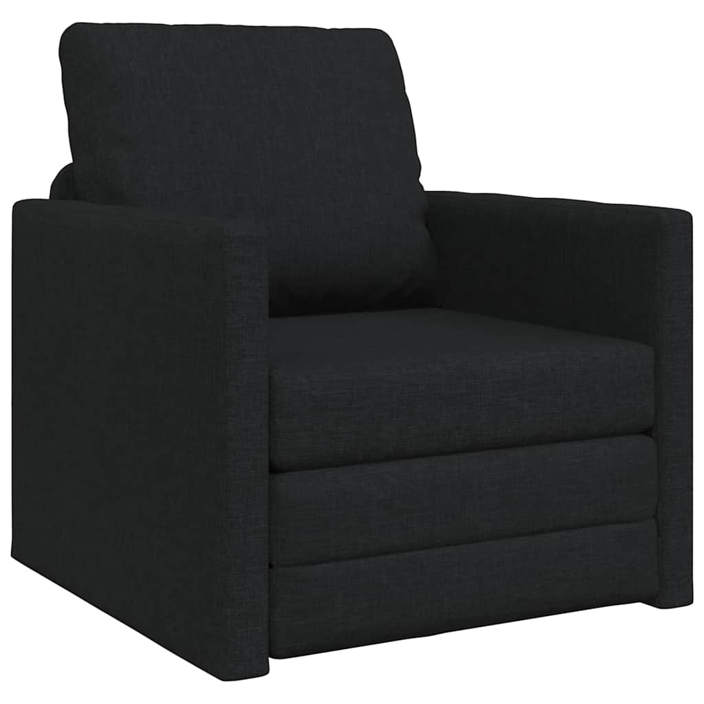 Krevet na razvlačenje Crna 74 x 77 x 81 cm tkanina
