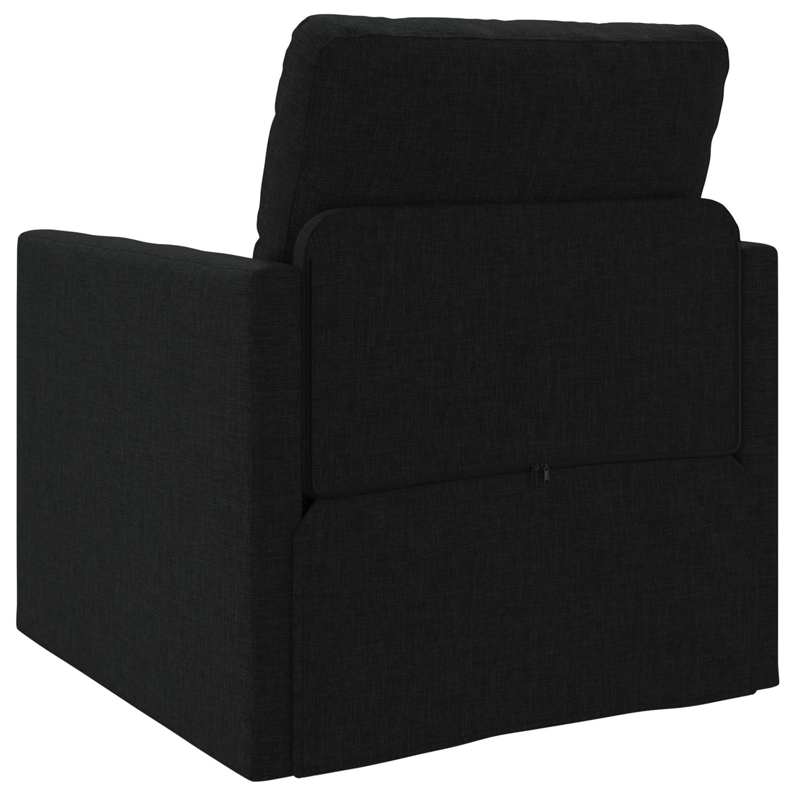 Krevet na razvlačenje Crna 74 x 77 x 81 cm tkanina