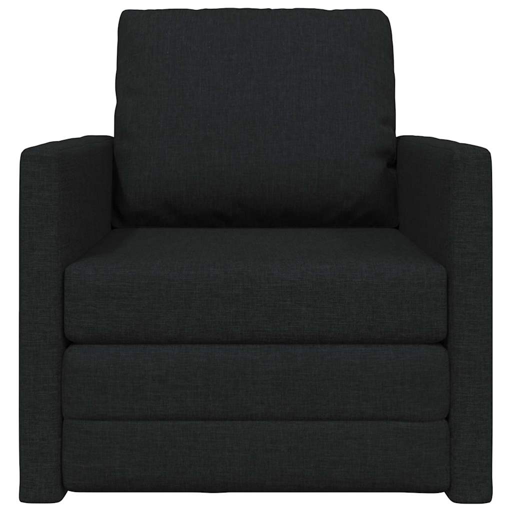 Krevet na razvlačenje Crna 74 x 77 x 81 cm tkanina