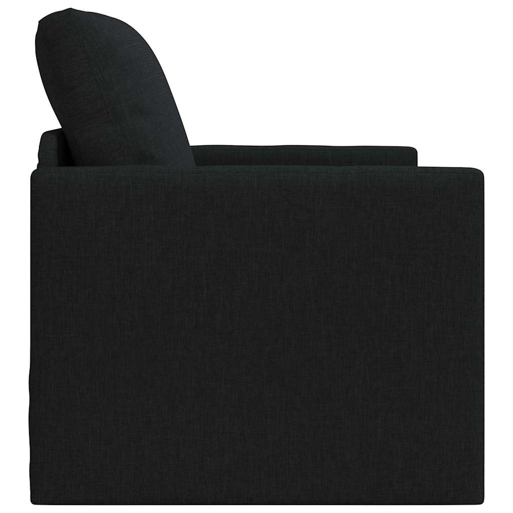 Krevet na razvlačenje Crna 74 x 77 x 81 cm tkanina